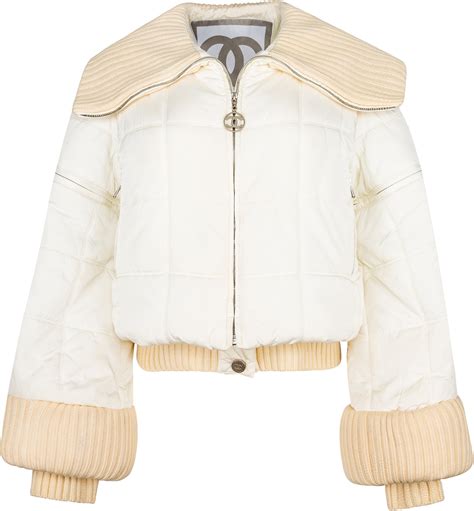 chanel puffer jacket women's|pre owned chanel jackets.